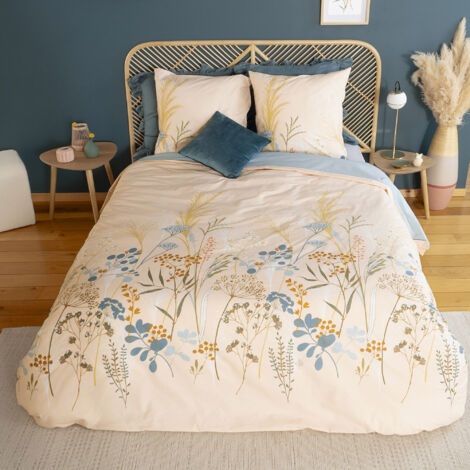 Parure de lit HELIA coton Taie 63x63 cm 260x240 cm