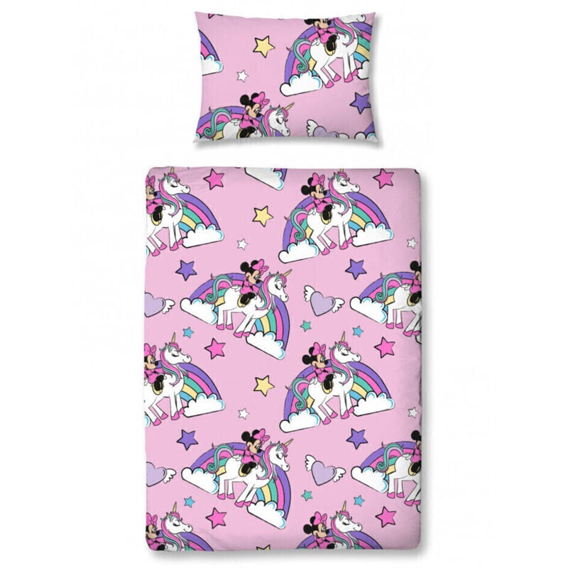 Argofield - Parure de lit junior Disney Minnie Mouse -Believe- - 120 x 150 cm