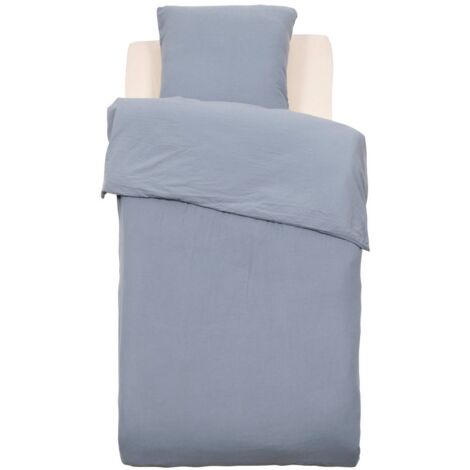 Parure de lit Lili bleu gris L140xp1xH200cm - Atmosphera créateur d'intérieur