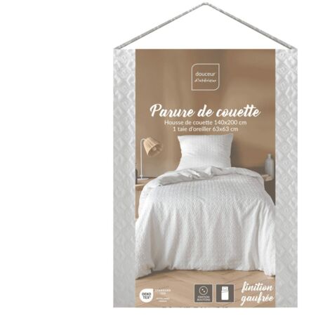 Parure de Lit - Litea - Microfibre Gaufrée LITEA - 200 x 140 cm