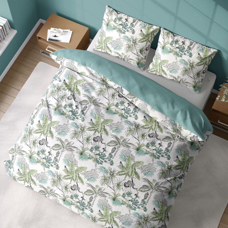 Parure de lit microfibre theos 260x240 cm