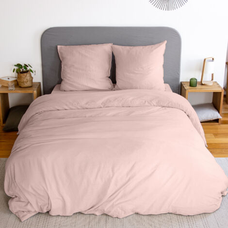 Parure de lit MILA micro lavée polyester 240x220 cm