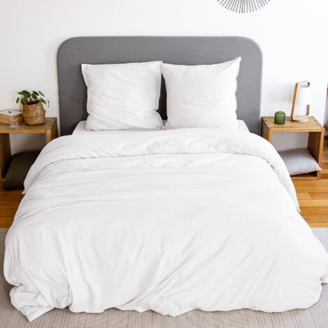 Parure de lit MILA micro lavée polyester 240x220 cm