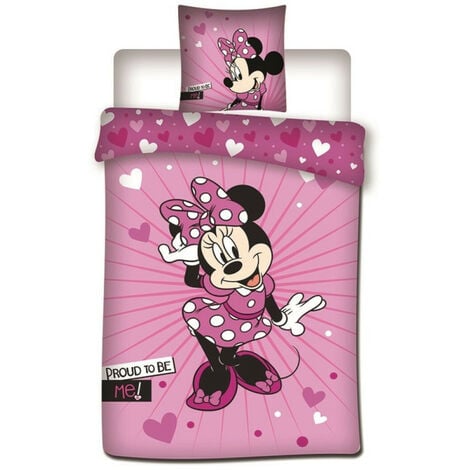 Parure de lit réversible Disney Minnie -Proud to be me - - 140 cm x 200 cm