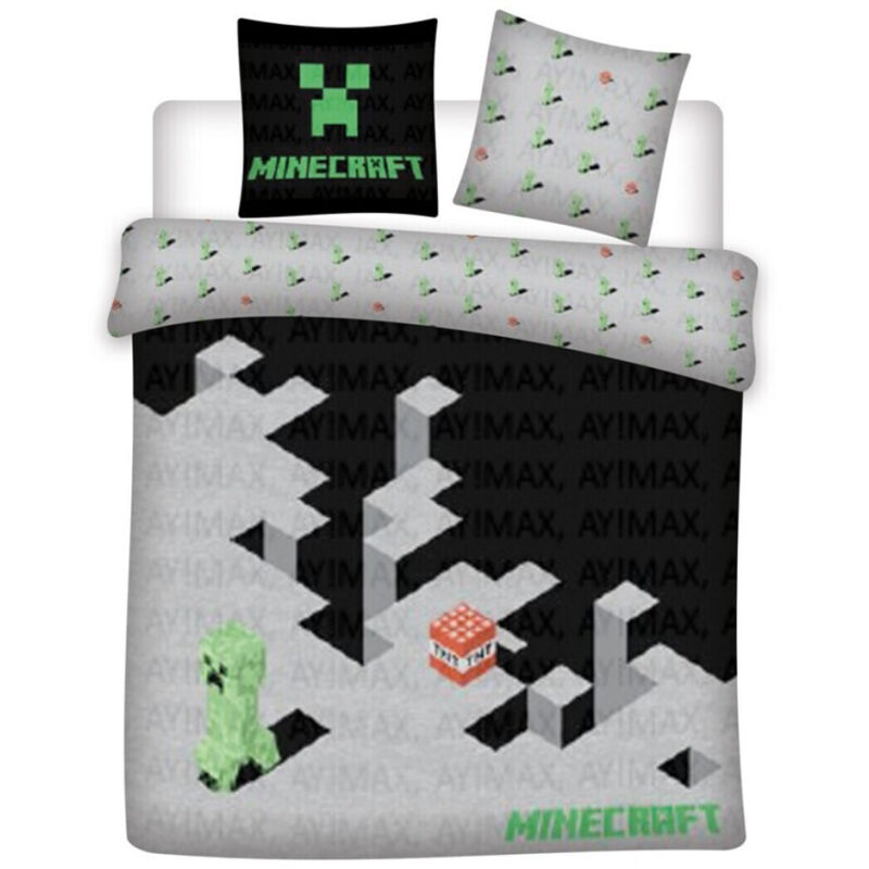 Parure de lit réversible Minecraft - 240x220 cm