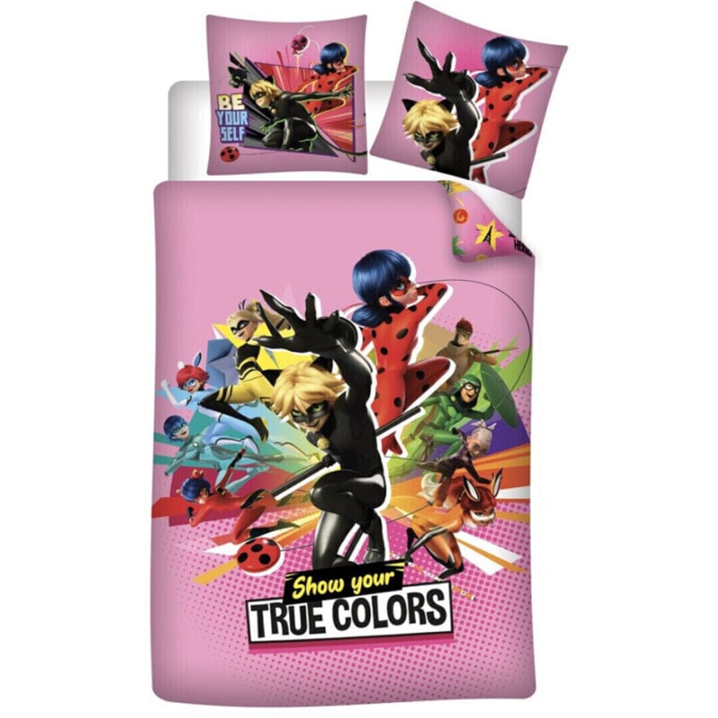 Parure de lit réversible Miraculous - -Show Your True Colors- - 140 cm x 200 cm