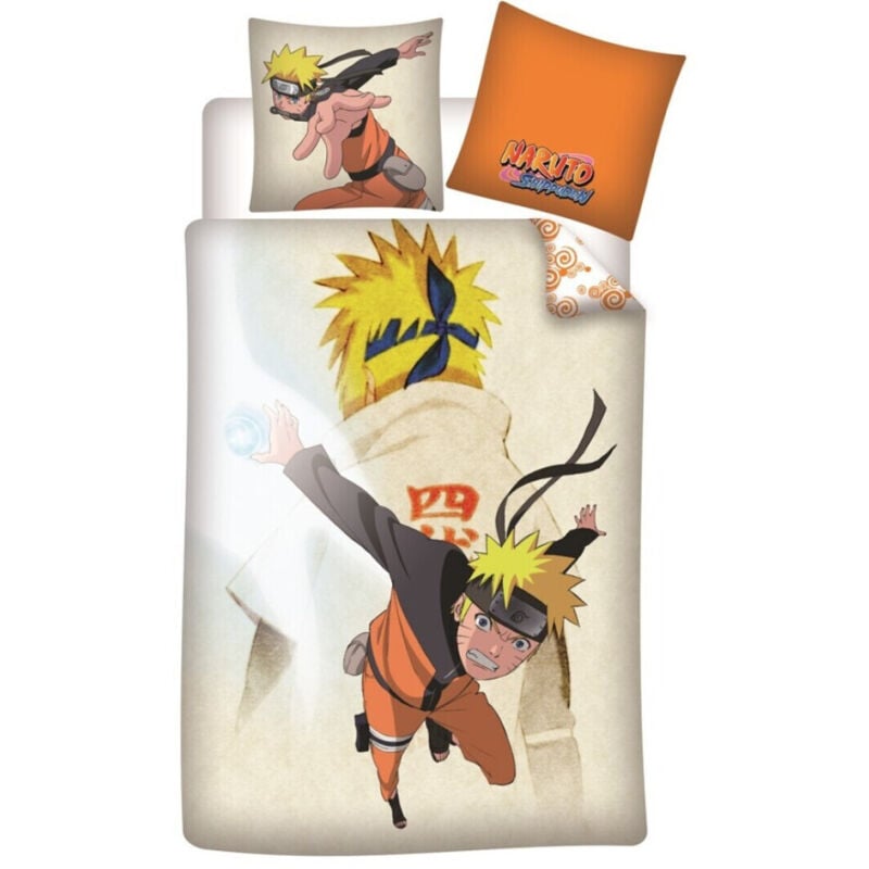 Parure de lit réversible - Naruto - Tous Les Personnages - 135 cm x 200 cm