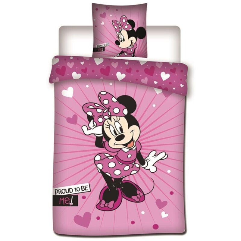 Parure de lit réversible Disney Minnie -Proud to be me - - 140 cm x 200 cm