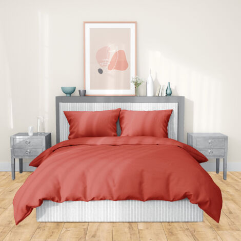 Parure de lit SAPRI satin de coton 260x240 cm