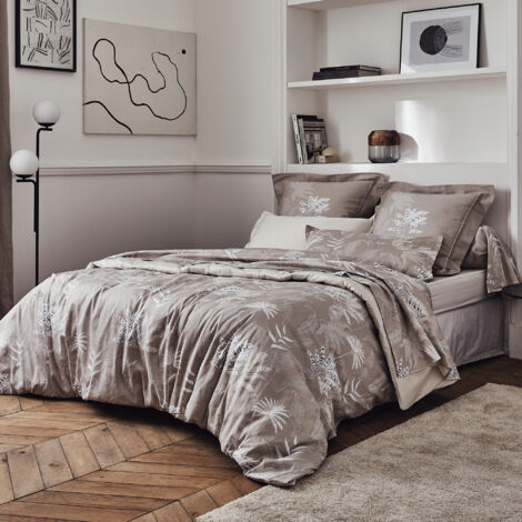 Parure de lit satin de coton CAYENNE Taie 65x65 cm 200x200 cm