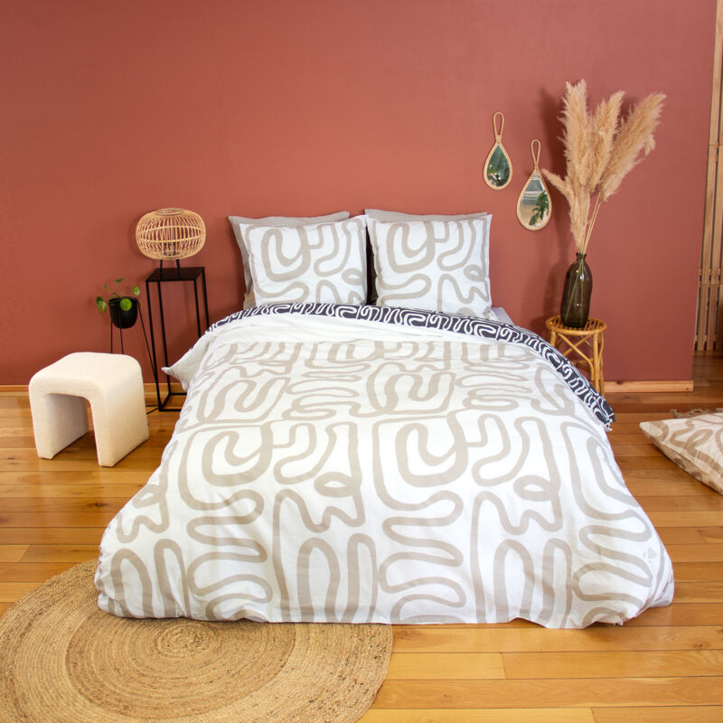 Parure de lit SIDNIE coton 260x240 cm