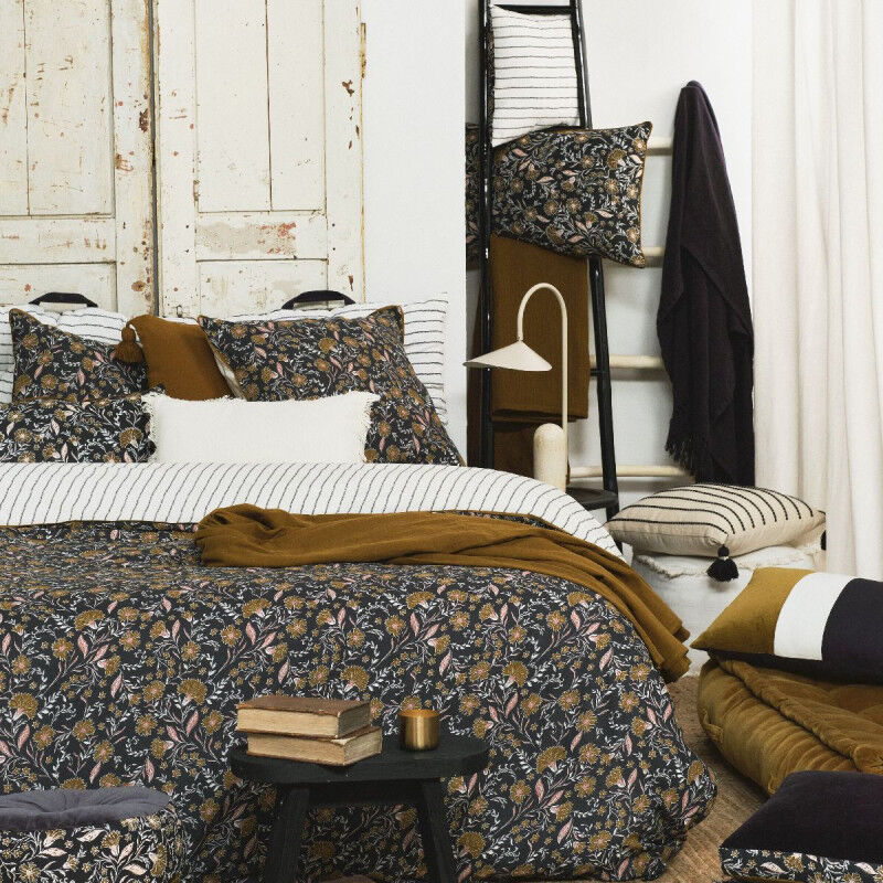 Parure de lit double en coton 'Marigold' - Multicolore - 220 x 240 cm - Livraison gratuite