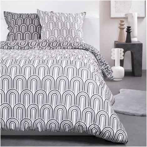 Parure de lit - TODAY - Sunshine - 116555 - 2 personnes - 240x260cm - Coton - Imprimé 9.53