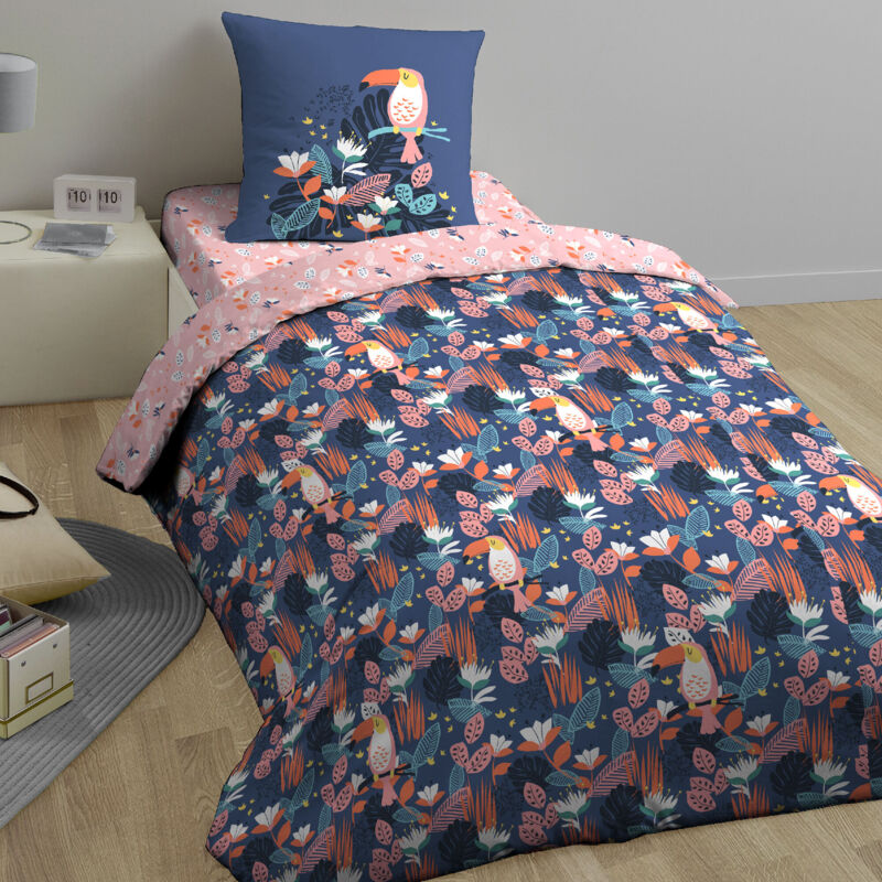 Linnea - Parure de lit tropie coton issu de l'agriculture biologique 140x200 cm