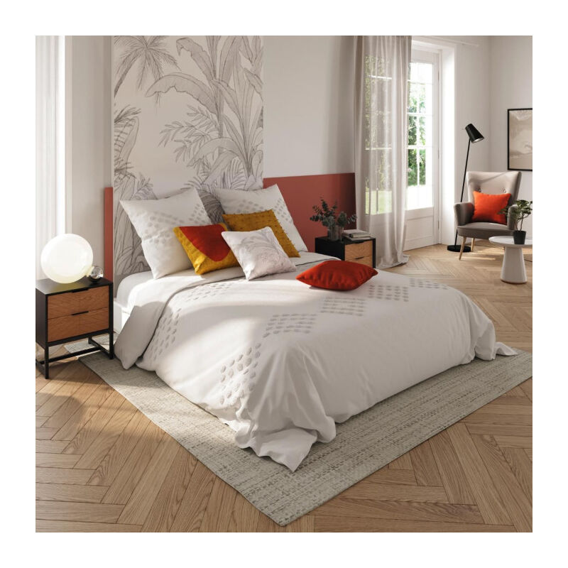 Parure de Lit Tuftée 'Maria' 260x240cm Ivoire