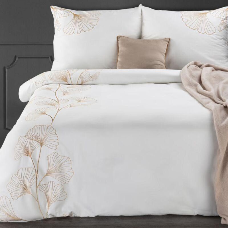 Parure De Literie Broderie2 160 X 200 Cm Blanc