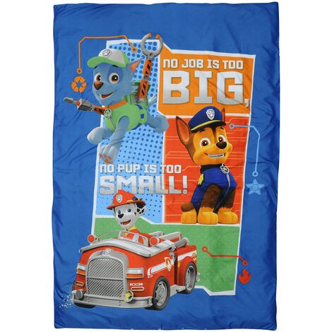 Parure di letto Paw Patrol – Copripiumino 140 x 200 cm + federa 60 x 70 cm