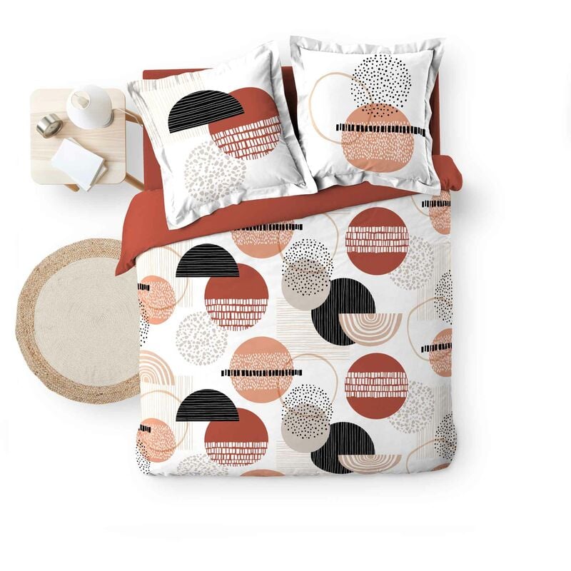 Parure housse couette 260 x 240 cm Geo-Twist