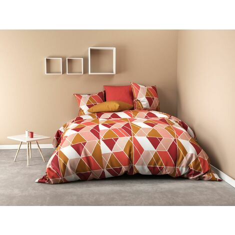 TaRvit Housse de Couette 200x220 Orange Parure de Lit 2 Personnes en  Microfibre, Fruits Parure de Lit 200x220 avec Fermeture Éclair et 2 Taies