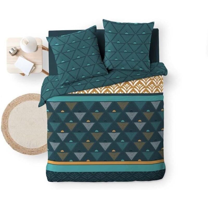 Parure Triade - Microfibre Imprimée - 240x220cm.