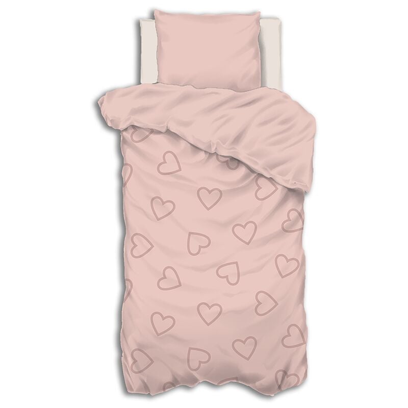 Atmosphera - Parure de lit coton tufté rose 140x200cm créateur d'intérieur