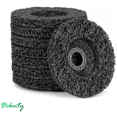 Paryou – Disque à lamelles pour meuleuse 125 mm – Lot de 2 disques noirs – Pour ponçage métal, bois et pierre – Alésage 22,23 mm