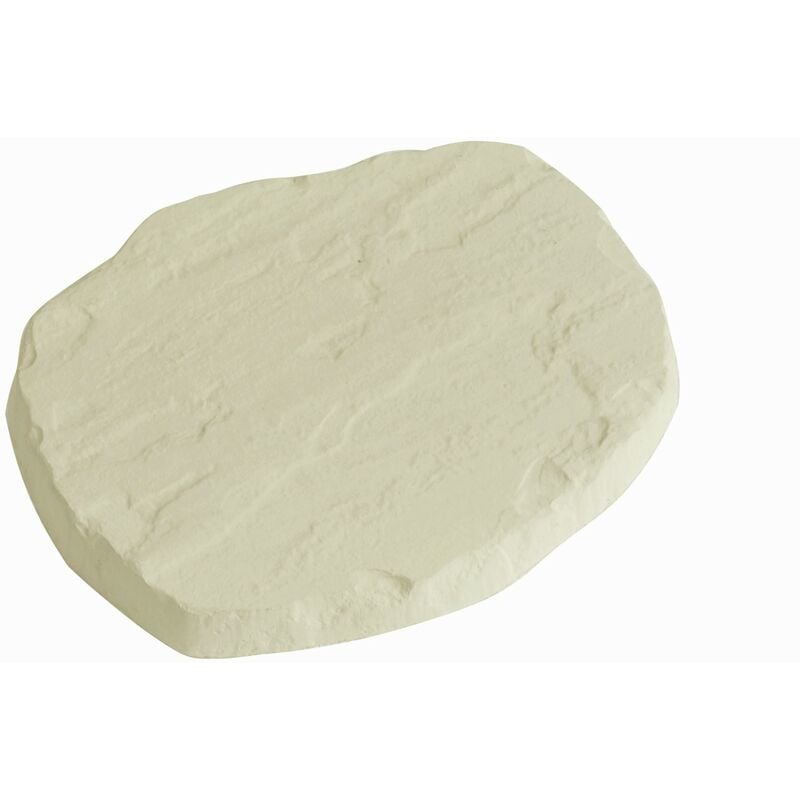 Centrale Brico - Pas japonais Fleur en béton sable, L.38 x l.32 x Ep.3.5 cm