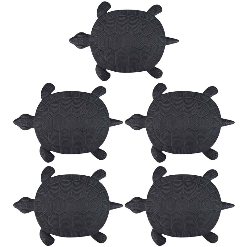 Pas japonais motif tortue Lot de 5 - Noir