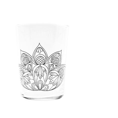 Pasabahce Mandala 1 Stück Stift Halter Organizer aus Glas mit Mandala design