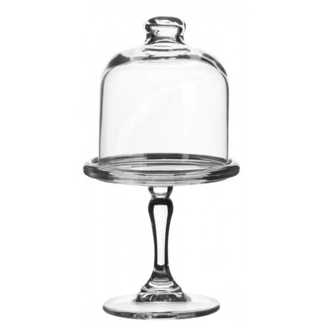 Pasabahce - Plat mini à pâtisserie avec cloche 10 cm (lot de 2)