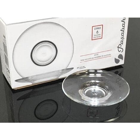 Pasabahce Teeteller 54621 6er Linka Unterteller transparent