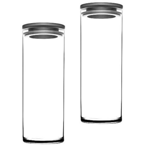 Pasabahce Vorratsgläser 2er Set mit transparentem Design, 1300ml, Hitzebeständig