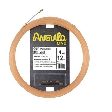 Pasacables ANGUILA MAX PURE 4mm nylon salmón 12m