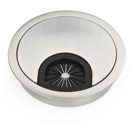 Pasacables de escritorio de 60 mm fabricado en aleación de zinc, para organizador de cables.