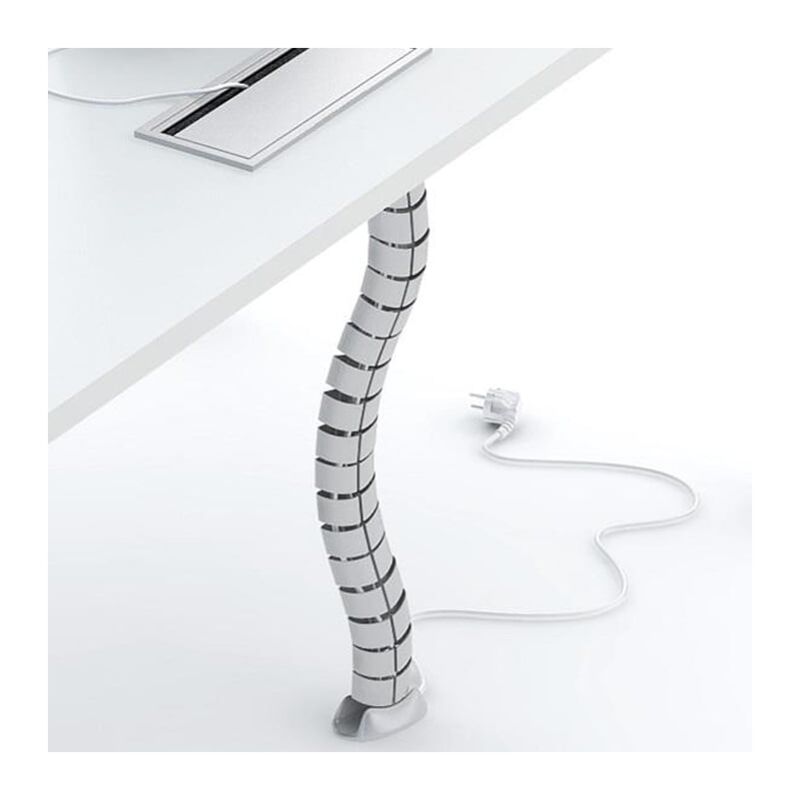 

Pasacables Flexible Mesas (VERTEBRA) Aluminio - Cromo Mate Ral 9006