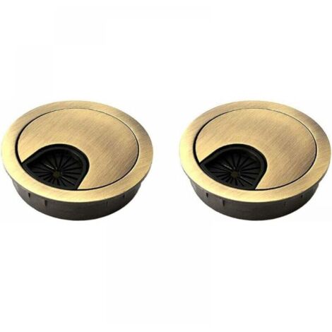 Pasacables para escritorios y encimeras – Bronce 50 mm