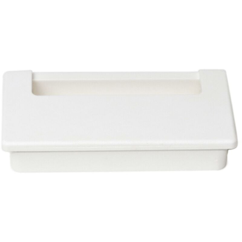 

Pasacables Plasquare 1 para mesa, Plástico, Blanco, 5 ud