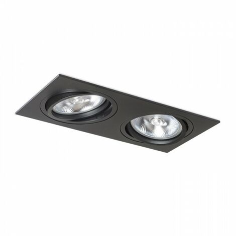 PASADENA G53 SQ II projecteur noir 12V G53 2x50W