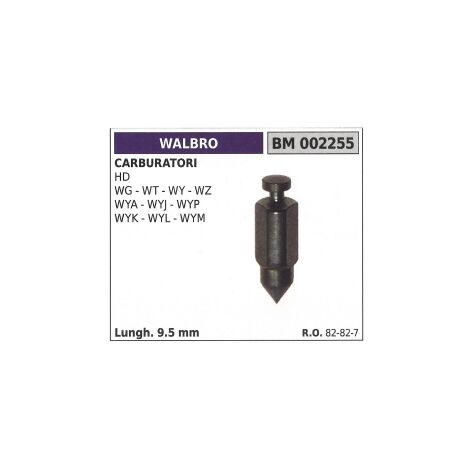 Pasador de carburador WALBRO motosierra WALBRO HD - WG - WT - WY longitud 9,5mm 82-82-7