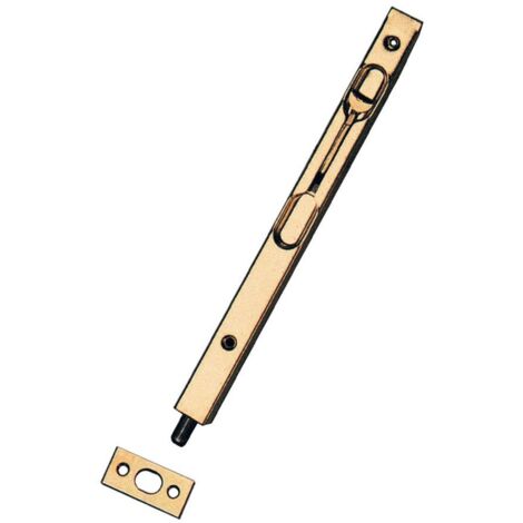 PASADOR EMBUTIR PUERTA MADERA 300 LATONADO