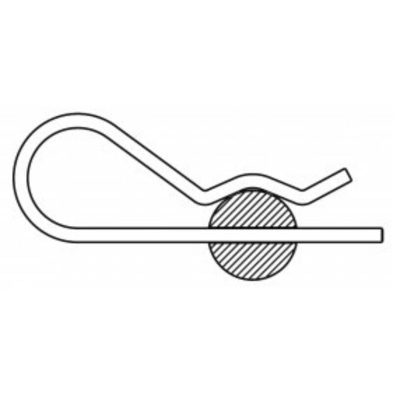 

Pasador R Hx 10046 Simple Zincado 2.5 Mm