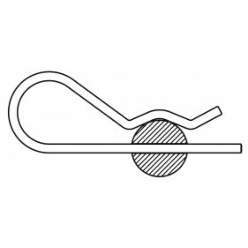 

Pasador R Hx 10046 Simple Zincado 6 Mm