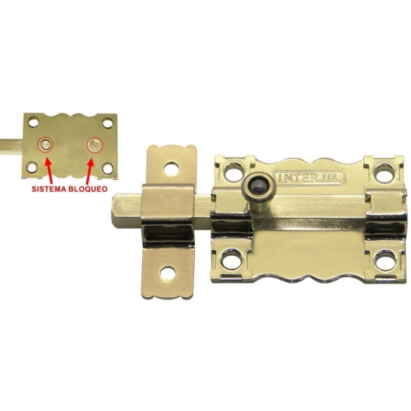 

Pasador Sobreponer 85X7Mm Ac Dor 6 S/Llave 836331 - Interfer