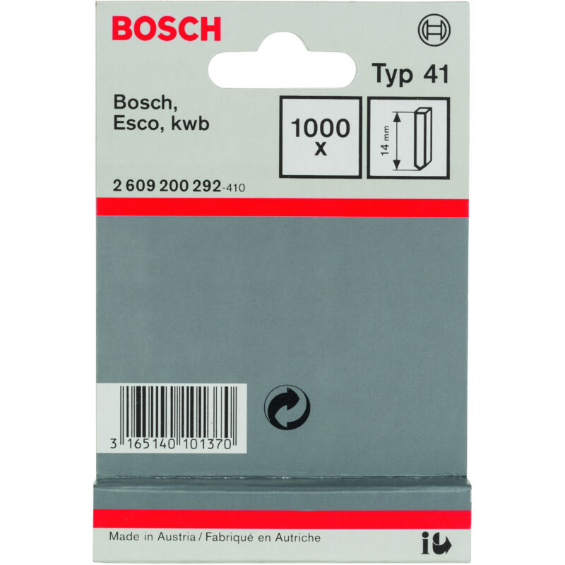 

BOSCH 2609200292 Punta tipo 41: 14mm: 1.000uds
