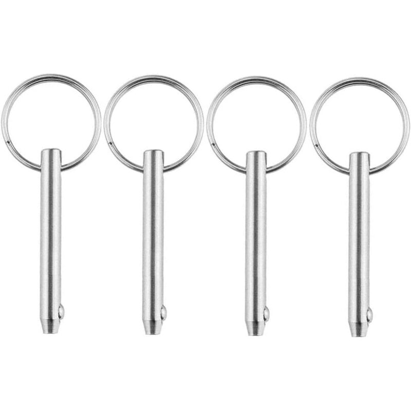 pasadores de liberación rápida de acero inoxidable marinos con extremo de bola de resorte, accesorios de bloqueo, pasador de bloqueo de bola (8 x 72