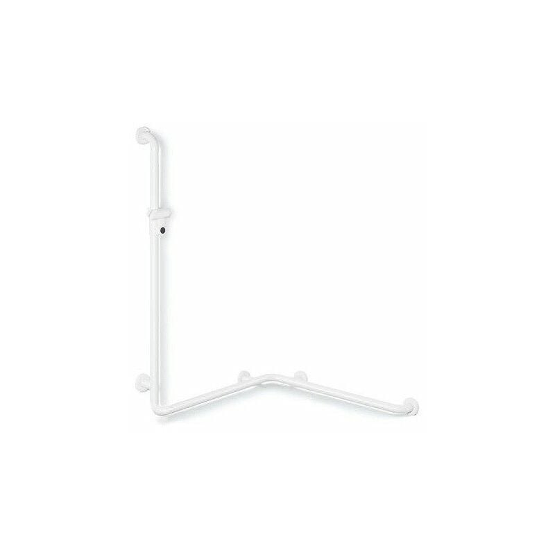 

Pasamanos de ducha Hewi SERIE 801 perpendicular 110cm con soporte de ducha blanco puro