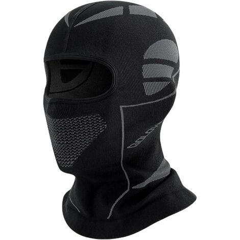 Pasamontañas para moto de 1 pieza, pasamontañas de invierno para moto, accesorio para moto, transpirable, para esquí, ciclismo, running, para hombres y mujeres (gris oscuro)