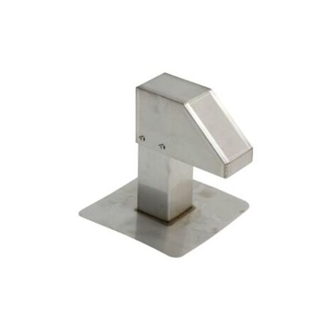 Pasamuros de techo de acero inoxidable prémium para cables, tuberías, conductos para sistemas de aire acondicionado/bombas de calor/ventilación/PV/solar - sección transversal 80x80