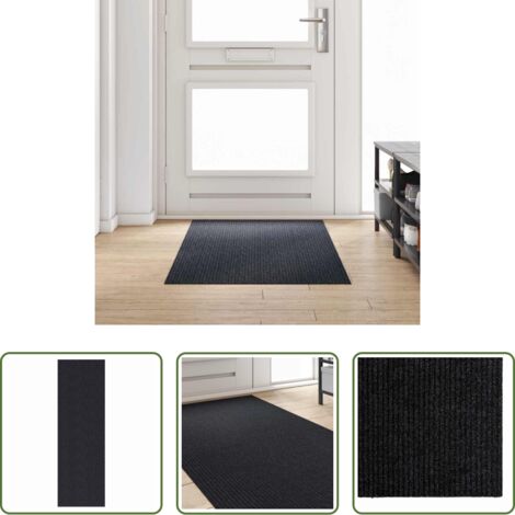 Pasillo -  Runner de Alfombra Antracita 80 x 200 cm tela