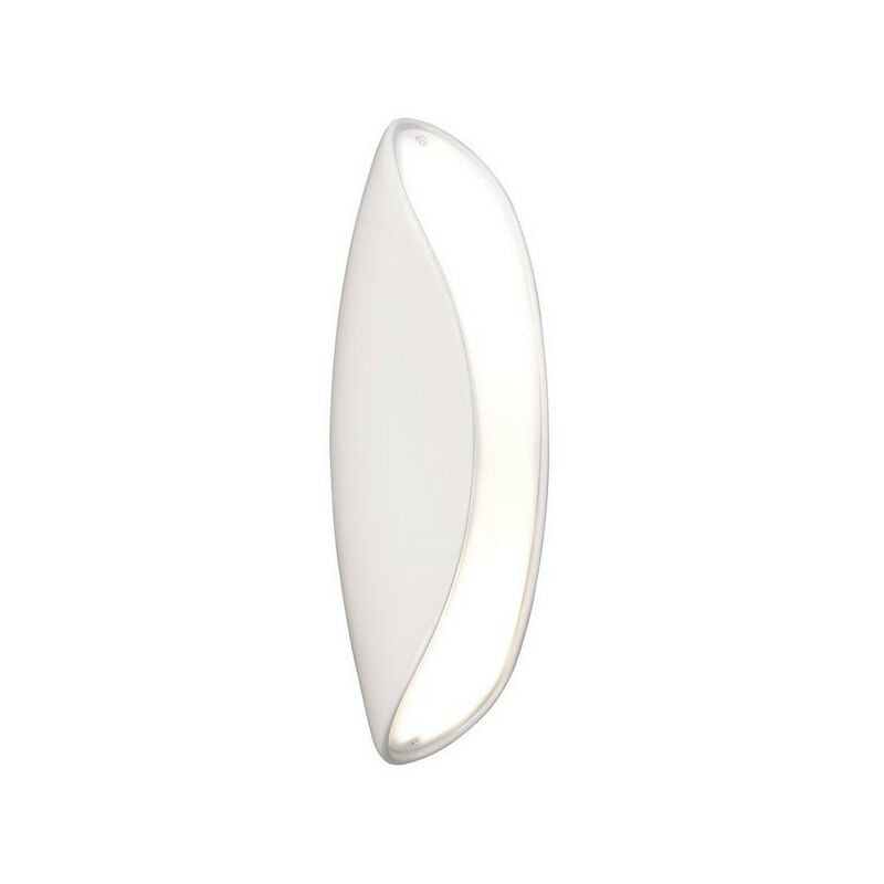 Inspired Mantra Fusion Pasion Wall Lamp 2 Light E27, Gloss White/White Acrylic/Polished Chrome, cfl Lamps included